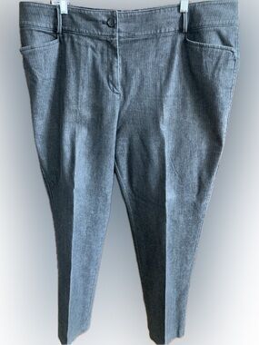 Talbots Dark Gray Striped Women's Jeans